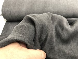 Denim - tencel mega blød i mørke grå